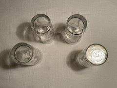 Set Of 4 Rolf Etched Palm Tree 14 Oz Glasses Cooler Highball/ Water /Ice Tea USA