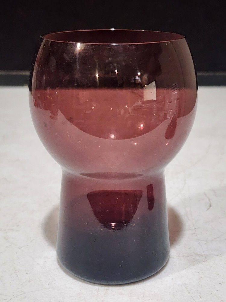 1- CAMBRIDGE GLASS AMETHYST 12oz. FLAT TUMBLER 3400/38