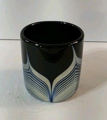 Steven Correia Art Glass Anniversary Edition Pulled Feather Tumbler 1976 – 1986