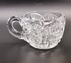 American Brilliant Punch Cup Star Pinwheel Arch Clear Glass 1 Pcs Replacement