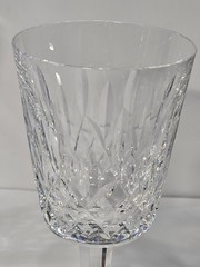 6pc Waterford 6.75″ Crystal Lismore Water Wine Goblets Glasses Claret