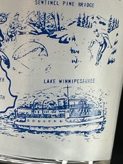 Set Of 2 “New Hampshire” Vintage HAZEL-ATLAS Small 4” Souvenir Glasses