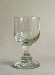 Antique Hand Blown Flint Glass Rummer or Sherry/Port Goblet – Polished Pontil
