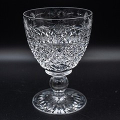 BASE CHIP Stuart Crystal Beaconsfield (Ball in Stem) Water Goblet Glass 4 7/8″