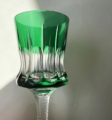 FABERGE CRYSTAL NA ZDOROVYE SET OF 4 LIQUEUR/CORDIAL COLORED GLASSES, RARE, NEW