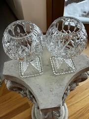 Vintage Leaded Crystal Water/GLASS Goblet Beautiful Heavy No Chips Elegant Piece