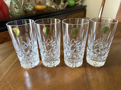 WATERFORD Lismore Crystal Highball Glasses Set of 4 New