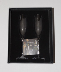 Waterford Elegance Optic Classic Champagne Flute Pair