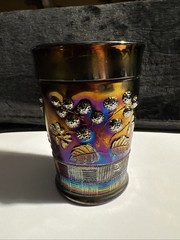 Amethyst Northwood Carnival Glass RASPBERRY Tumbler