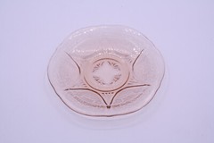 Hazel Atlas ROYAL LACE Pink Saucer 5-3/4″ Depression Glass