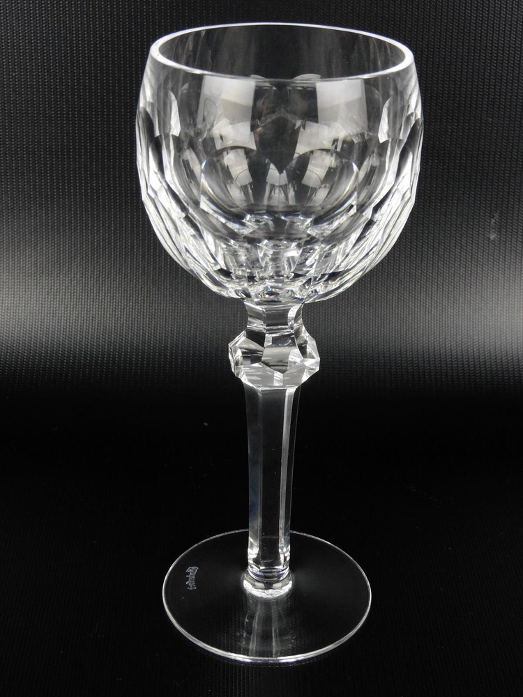 Waterford Crystal Curraghmore Wine Hock Glass 7 3/8″ Gothic Etch Hand Cut Irish