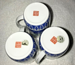 Vintage Lot 3 Japanese Porcelain Coffee Cups Mugs Daiichi Toki Takahashi Floral