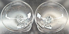 2 Lenox Madison Platinum Champagne Sherbert Glasses Set Crystal Twisted Stemware