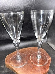 Will Carlton Glasses RARE! Set Of 2 Signed