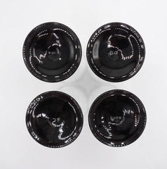Domino Signature Black by Cristal D’Arques-Durand Claret Wine Glasses Set of 4