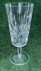 Waterford Crystal Lismore Crystal Champagne Flute Cut Glass Ireland 7.75” Signed