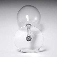 Pair of Orrefors Sweden Illusion Clear Oversize Water Goblet Wine Glass 9.25″h