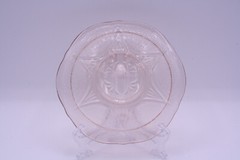 Hazel Atlas ROYAL LACE Pink Saucer 5-3/4″ Depression Glass
