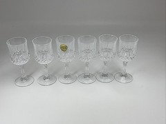 Set of 6 Longchamp 6 cl Durand Cristal D’arques 24% Lead Crystal Cordial Glasses