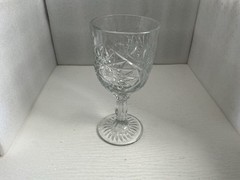 STAR OF DAVID Hobstar Goblet Glass Footed Water Wine 12 Oz Libbey