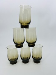 6pcs Libbey 14 Ounces Tawney Tulip Glass 5 1/4” Glasses Tumblers