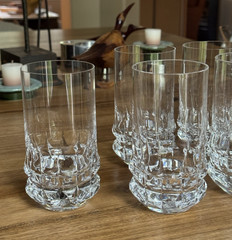 Excellent Holdfast by Rosenthal 5.5″ Highball Glass ~ Set of Nine