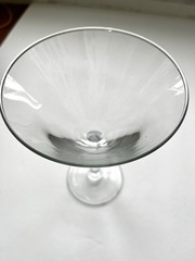 Clear Martini Champagne Wine Glass 7 “ Tall