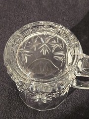 4-CRISTAL D’ARQUES DURAND Chantilly Taille Beaugency MUG Glass SET Coffee France