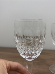 Waterford Crystal Colleen Tall Stem 6.5” Claret Wine Glass – Set of 2 Excellent