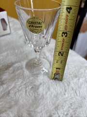 cristal d Arques Versailles Lead Crystal Stemglasses 5cl (1.75 Oz.) 6 In Box New