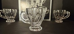 VTG 6 Punch Cups Golden Crown E&R Germany Hand-Cut Lead Crystal Glass 24% Pbo