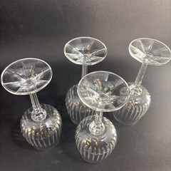 4 X Vintage Schott-Zwiesel Westminster Wine Glass Crystal 7.25″ – Set.