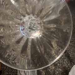 4 Vintage Baccarat Crystal Wine Glasses