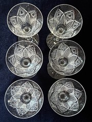 SAINT LOUIS FRANCE Crystal STELLA Sherry/Cordial Glasses 6 1/8” Set of 6 VTG