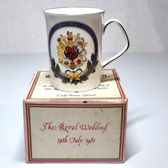 1981 Royal Wedding Mug Prince Charles And Lady Diana Spencer With Original Box