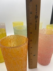Spaghetti String Multicolor Glass – Set of 10