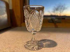 United States Glass Co. Clear Minnesota 2.2oz Wine Stem(s) (#15055) 1898 VGUC