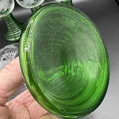 5 Etched Roemer Wine Glasses Hunting Birds Pheasant? Germany