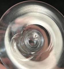 Steuben Art Glass Finger Flute Pair of 2 Wine Glasses