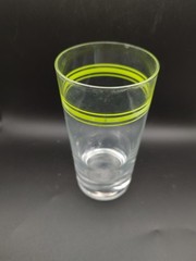 MCM Corelle Corning Coordinates Green Stripe Highball Tumblers Set of 4 Vintage