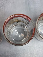 Vintage Hazel Atlas Double Shot Gay 90’S Bar Glasses Set Of 5 Mid Century Modern