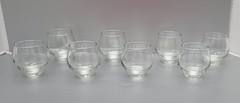 Libbey Tempo Clear Plain Bowl Cocktail Glass Tumbler 4 oz (Set of 8) Excellent