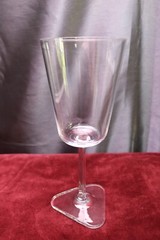 Contemporary Crystal Water Goblet (s) Triangle Stem Triangular Foot 8 » 10 oz