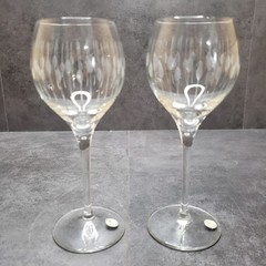 Crystal Etched Wine Glass Handcrafted in Romania
