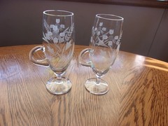 Irish Coffee Mug Etched 6 Oz Vintage – Set of 2