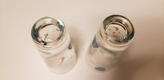 Federal Glass Set Of 2 Amoeba Boomerang Tumblers. 5-5/8″ High .