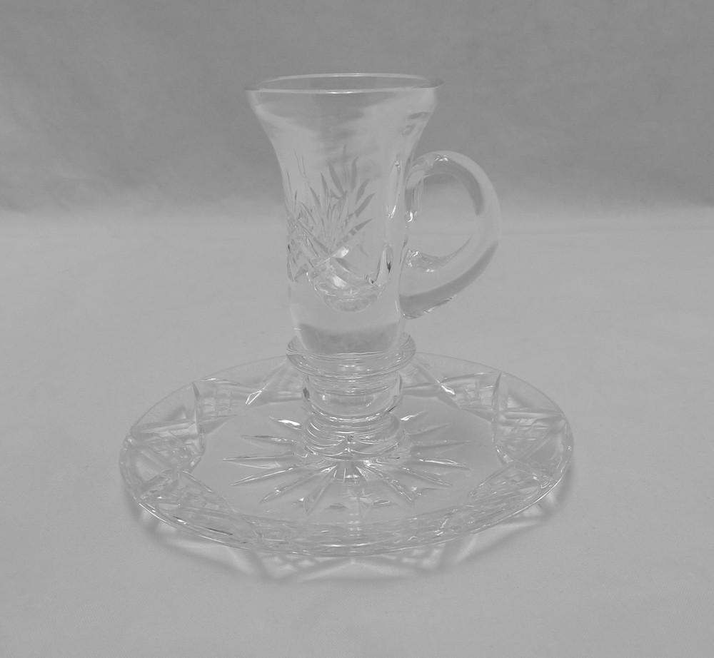 Royal Brierley England Crystal Candlestick with Finger hold