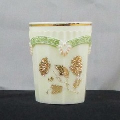 EAPG NORTHWOOD CHRYSANTHEMUM SPRIG CUSTARD GLASS TUMBLER