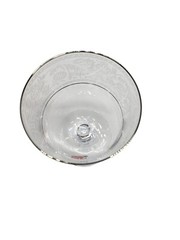 Fostoria Renaissance Crystal Water Goblets Platinum Trim Lot Of 4