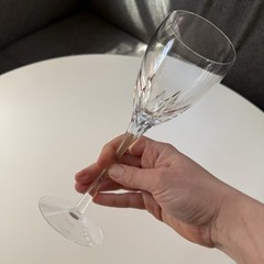 Lenox Firelight Wine Glass 8 5/8″ Clear No Panel Crystal Stemware, 4 Available